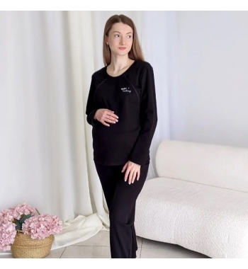 Тепла піжама для вагітних BABY LOADING