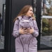 Слінгокуртка, куртка для вагітних Softshell 4 в 1 Лаванда 