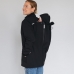Слінгокуртка, куртка для вагітних Softshell 4 в 1 Чорна