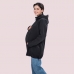 Слінгокуртка, куртка для вагітних Softshell 4 в 1 Чорна