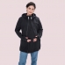 Слінгокуртка, куртка для вагітних Softshell 4 в 1 Чорна
