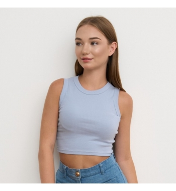 Вкорочена майка в рубчик Nicoletta Вкорочена майка в рубчик Nicoletta
